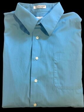 Christian Audigier Light Blue Men's Button-Down Shirt EUC size XL